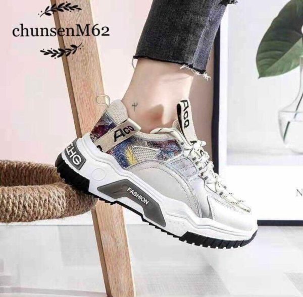 Chunky Lace-Up Sneakers - Image 2