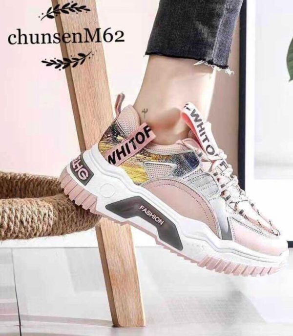 Chunky Lace-Up Sneakers - Image 4