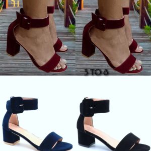 Women's block heel open toe summer shoe