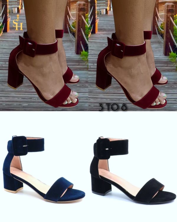 Women's block heel open toe summer shoe